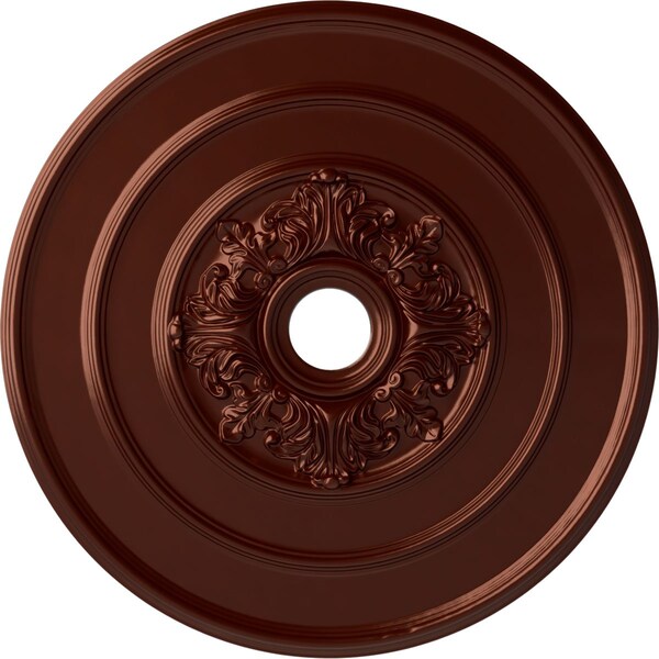 Ekena Millwork Traditional with Acanthus Leaves Ceiling Medallion, 26"OD x 3 1/8"ID x 1 1/2"P, Antique Copper CM26TAACS - main